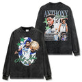 ANTHONY EDWARDS LONG SLEEVE – שחור שטוף