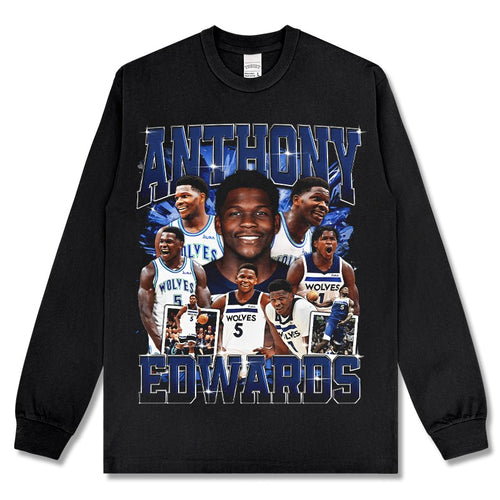 ANTHONY EDWARDS LONG SLEEVE – שחור