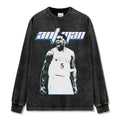 ANTHONY EDWARDS LONG SLEEVE – שחור שטוף