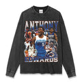 ANTHONY EDWARDS LONG SLEEVE – שחור שטוף