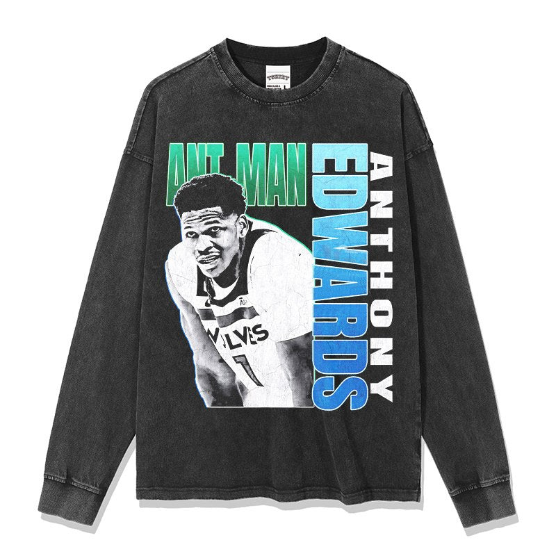 ANTHONY EDWARDS LONG SLEEVE · FADEAWAY