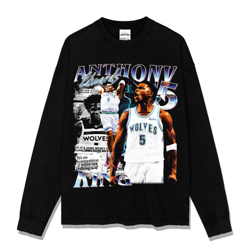 ANTHONY EDWARDS LONG SLEEVE – שחור