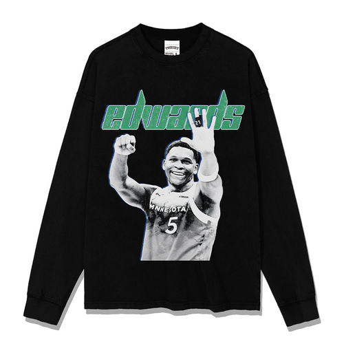 ANTHONY EDWARDS LONG SLEEVE – שחור