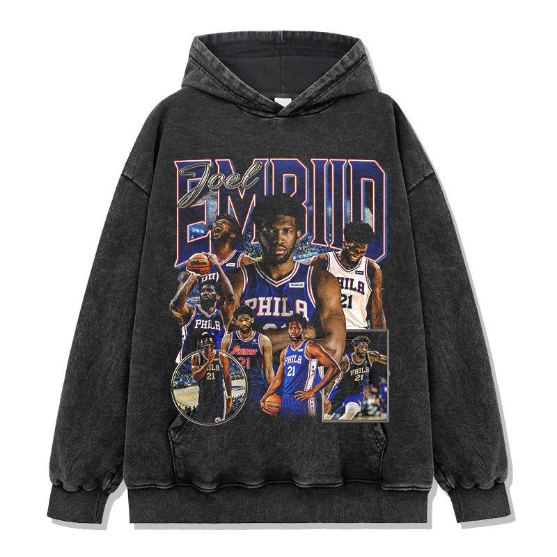 JOEL EMBIID VINTAGE HOODIE · CLUTCH