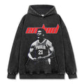 JOEL EMBIID VINTAGE HOODIE – שחור שטוף