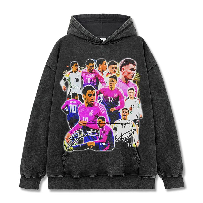 FLORIAN WIRTZ VINTAGE HOODIE – שחור שטוף