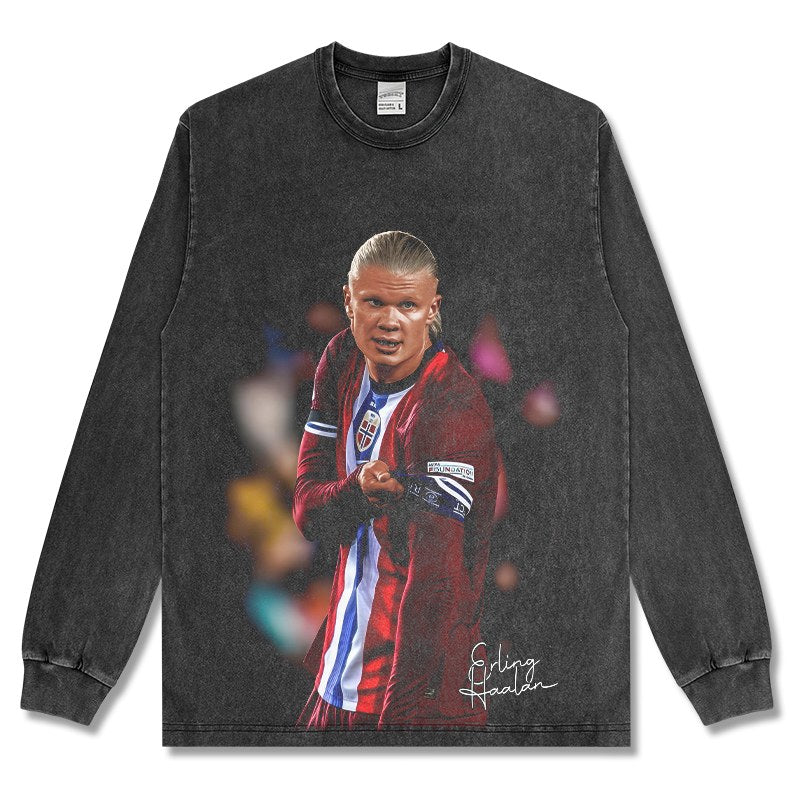 HAALAND LONG SLEEVE – שחור שטוף