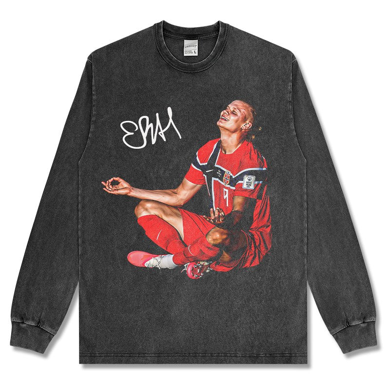 HAALAND LONG SLEEVE – שחור שטוף