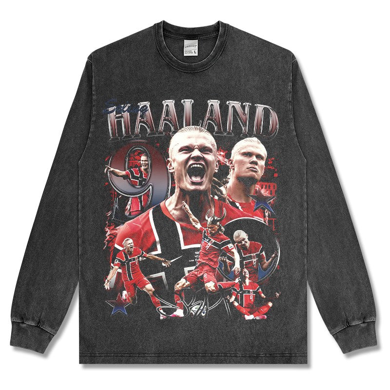 HAALAND LONG SLEEVE – שחור שטוף