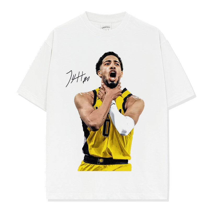 TYRESE HALIBURTON VINTAGE TEE · HALL OF FAME