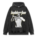 TYRESE HALIBURTON VINTAGE HOODIE – שחור שטוף