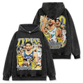 TYRESE HALIBURTON VINTAGE HOODIE – שחור שטוף
