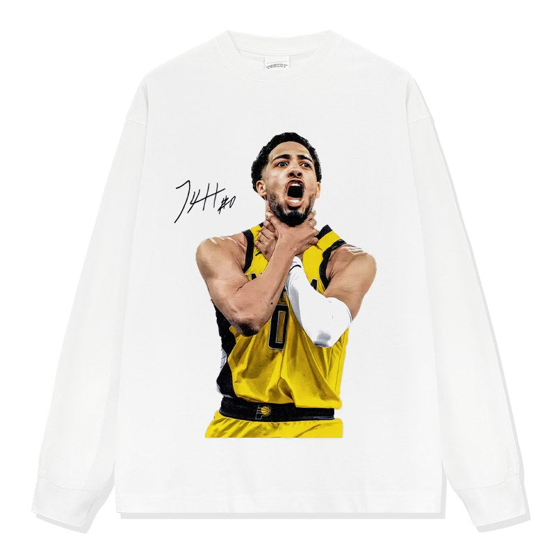 TYRESE HALIBURTON LONG SLEEVE · HALL OF FAME