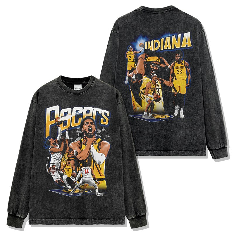 TYRESE HALIBURTON LONG SLEEVE – שחור שטוף