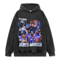 JAMES HARDEN VINTAGE HOODIE – שחור שטוף
