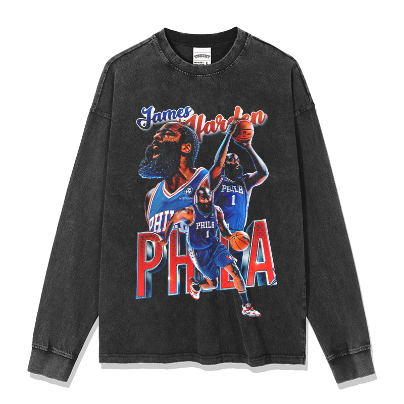 JAMES HARDEN LONG SLEEVE – שחור שטוף