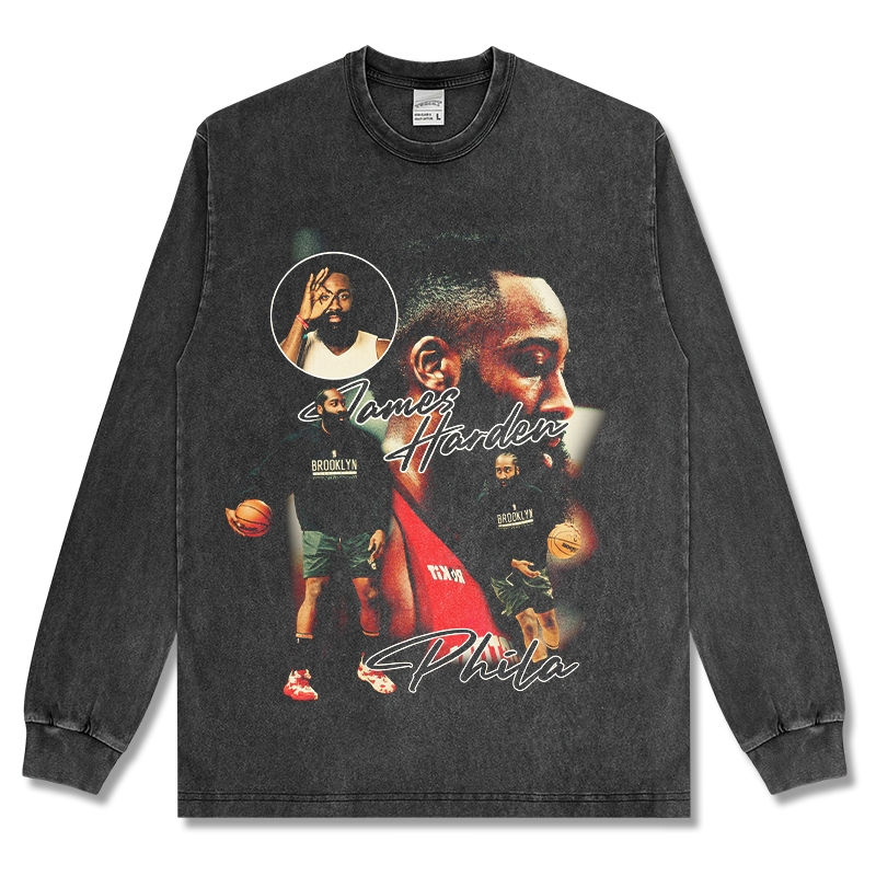 JAMES HARDEN LONG SLEEVE – שחור שטוף