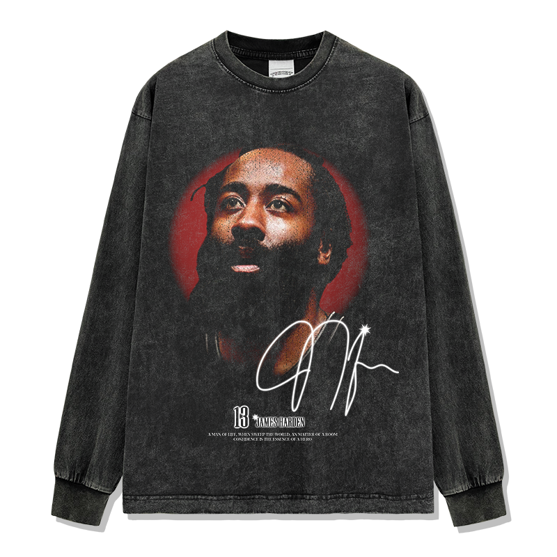 JAMES HARDEN LONG SLEEVE – שחור שטוף
