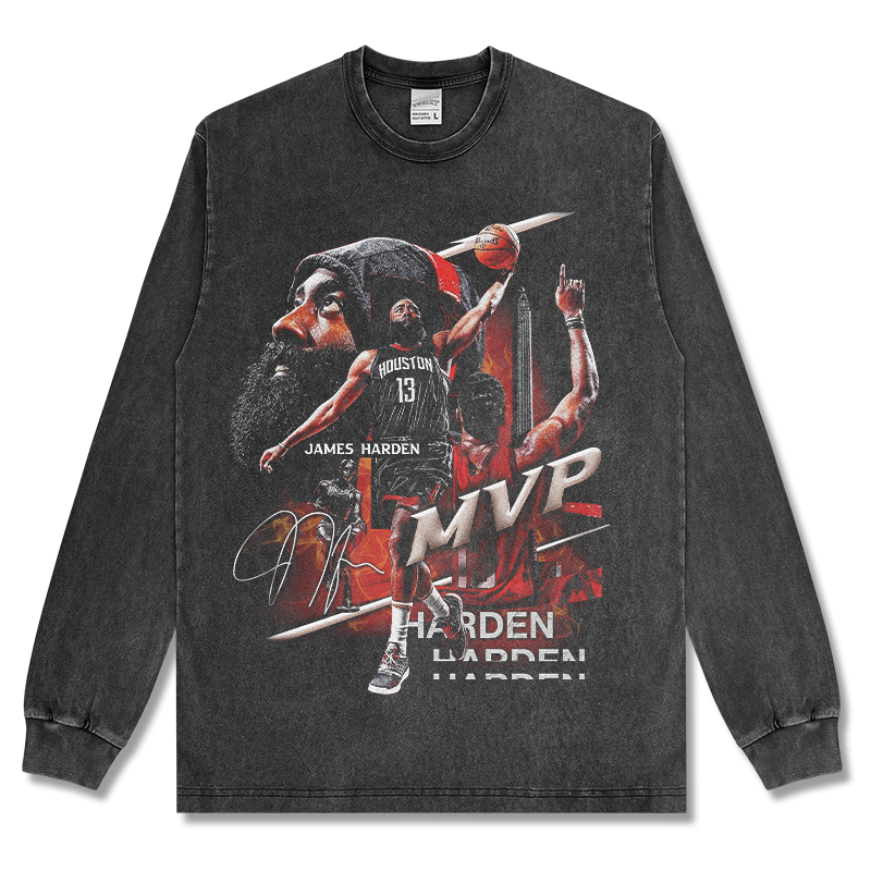 JAMES HARDEN LONG SLEEVE – שחור שטוף
