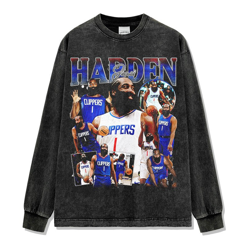 JAMES HARDEN LONG SLEEVE – שחור שטוף