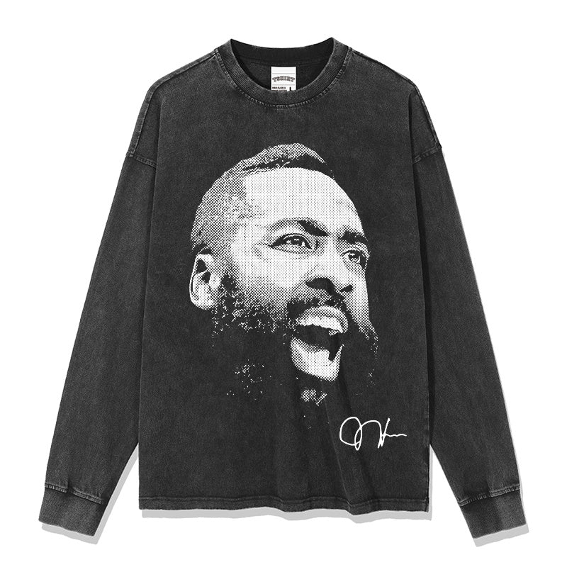 JAMES HARDEN LONG SLEEVE – שחור שטוף