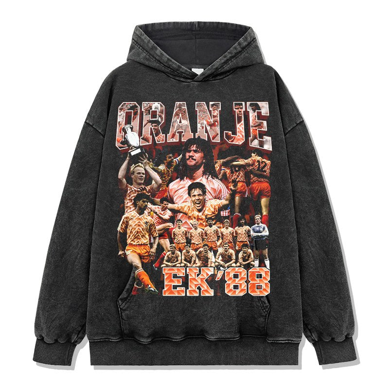 HOLLAND 88 VINTAGE HOODIE – שחור שטוף