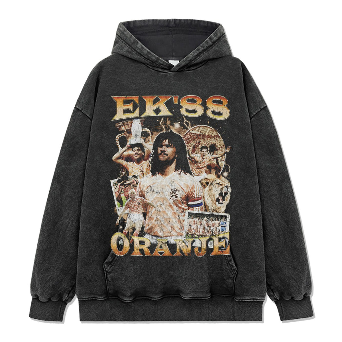 HOLLAND VINTAGE HOODIE – שחור שטוף
