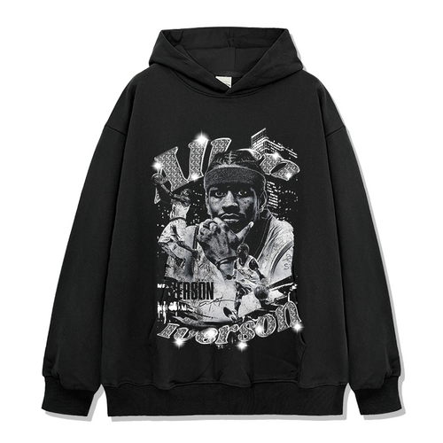 ALLEN IVERSON VINTAGE HOODIE – שחור
