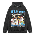 ALLEN IVERSON VINTAGE HOODIE – שחור שטוף