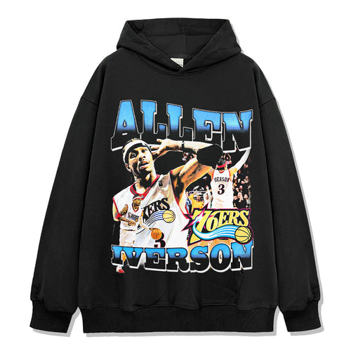 ALLEN IVERSON VINTAGE HOODIE – שחור