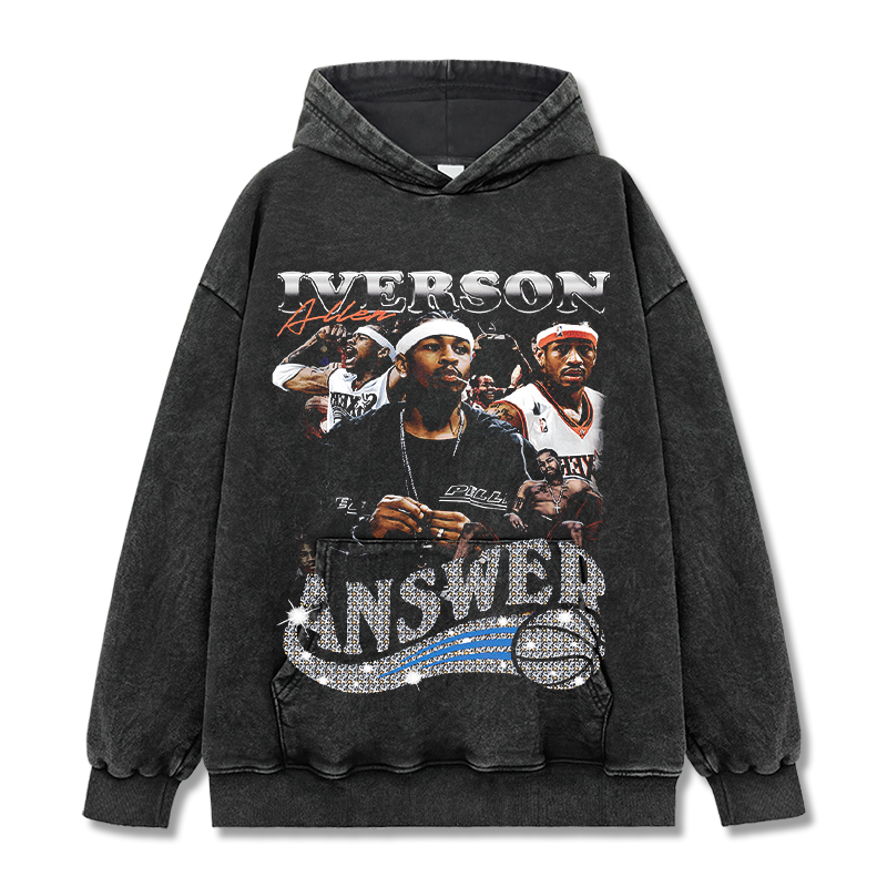 ALLEN IVERSON VINTAGE HOODIE · ROOKIE YEAR