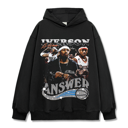 ALLEN IVERSON VINTAGE HOODIE – שחור