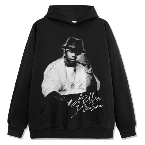 ALLEN IVERSON VINTAGE HOODIE – שחור