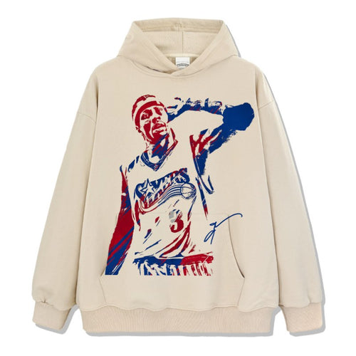 ALLEN IVERSON VINTAGE HOODIE – שמנת