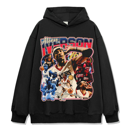 ALLEN IVERSON VINTAGE HOODIE – שחור