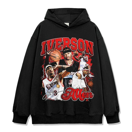 ALLEN IVERSON VINTAGE HOODIE – שחור