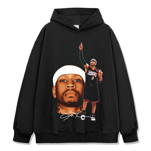 ALLEN IVERSON VINTAGE HOODIE – שחור
