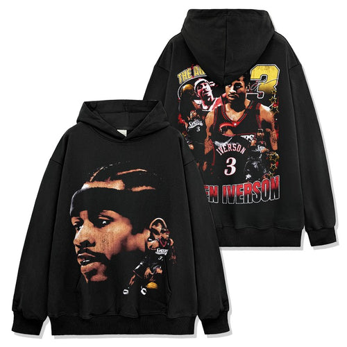 ALLEN IVERSON VINTAGE HOODIE – שחור