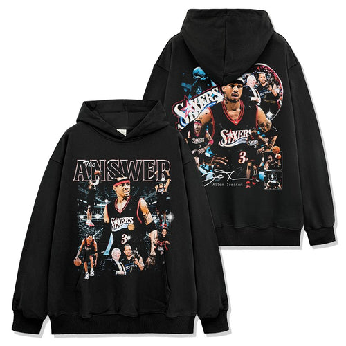 ALLEN IVERSON VINTAGE HOODIE – שחור