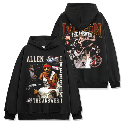 ALLEN IVERSON VINTAGE HOODIE – שחור