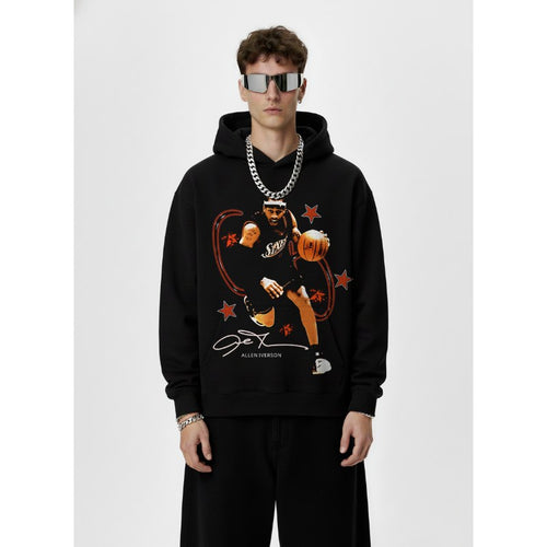 ALLEN IVERSON VINTAGE HOODIE – שחור
