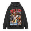 ALLEN IVERSON VINTAGE HOODIE – שחור שטוף