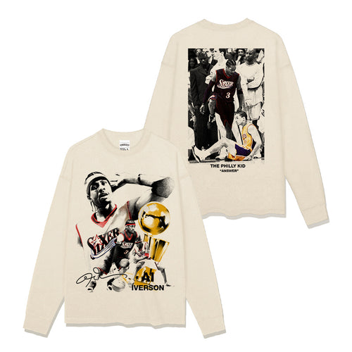 ALLEN IVERSON LONG SLEEVE – שמנת
