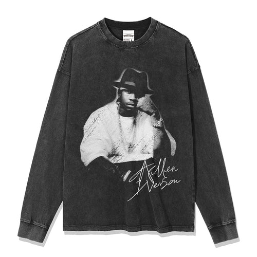 ALLEN IVERSON LONG SLEEVE – שחור שטוף