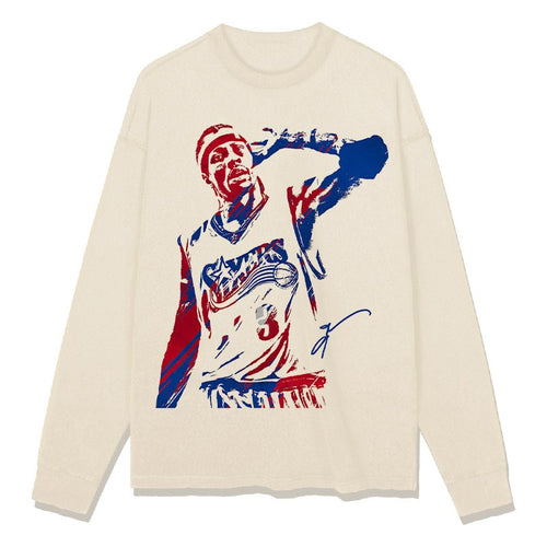ALLEN IVERSON LONG SLEEVE – שמנת