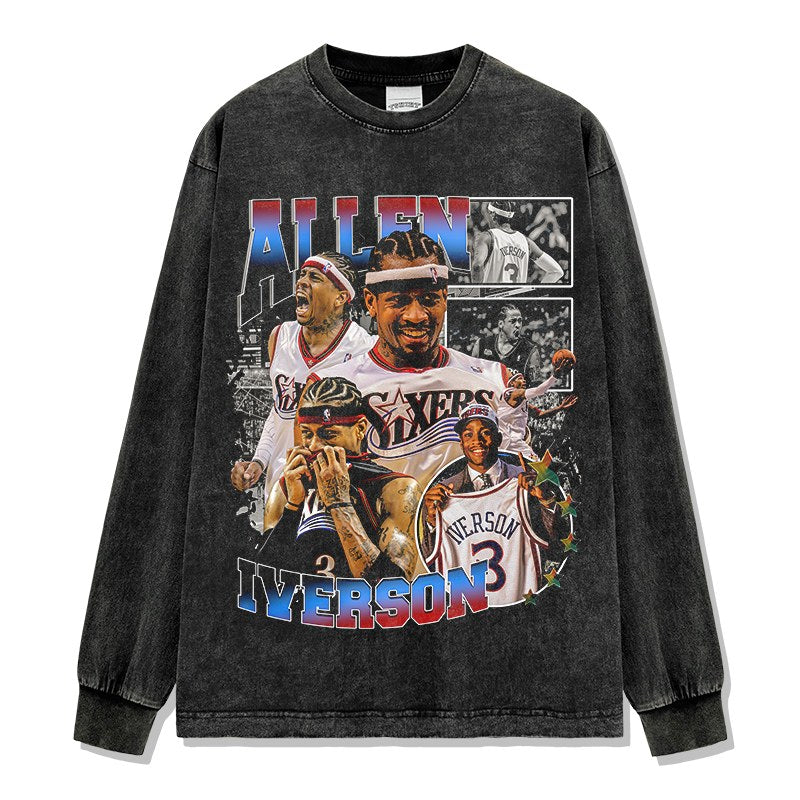 ALLEN IVERSON LONG SLEEVE – שחור שטוף