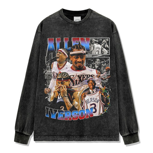 ALLEN IVERSON LONG SLEEVE – שחור שטוף