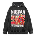 JAMAL MUSIALA VINTAGE HOODIE – שחור שטוף