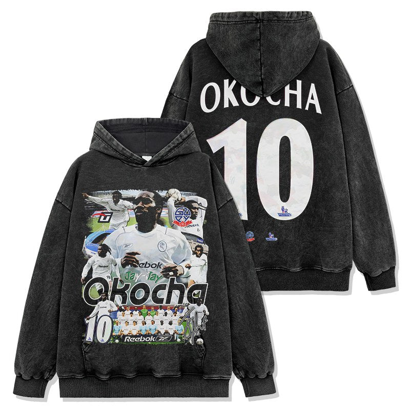 JAY-JAY OKOCHA VINTAGE HOODIE – שחור שטוף