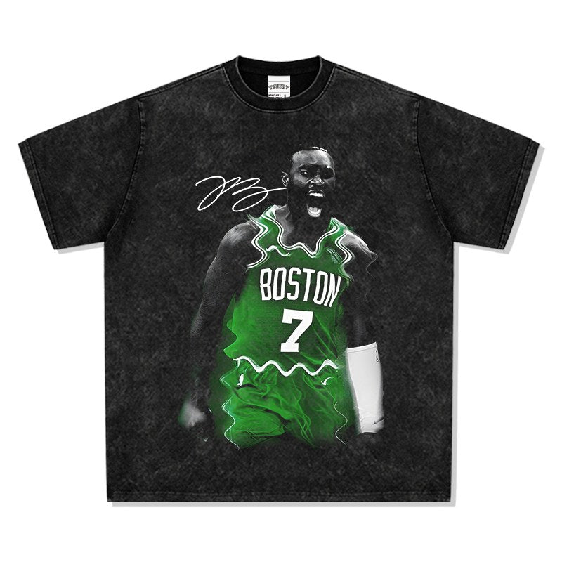 JAYLEN BROWN VINTAGE TEE · BUZZER BEATER